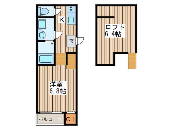 マジェスティ福田町の物件間取画像